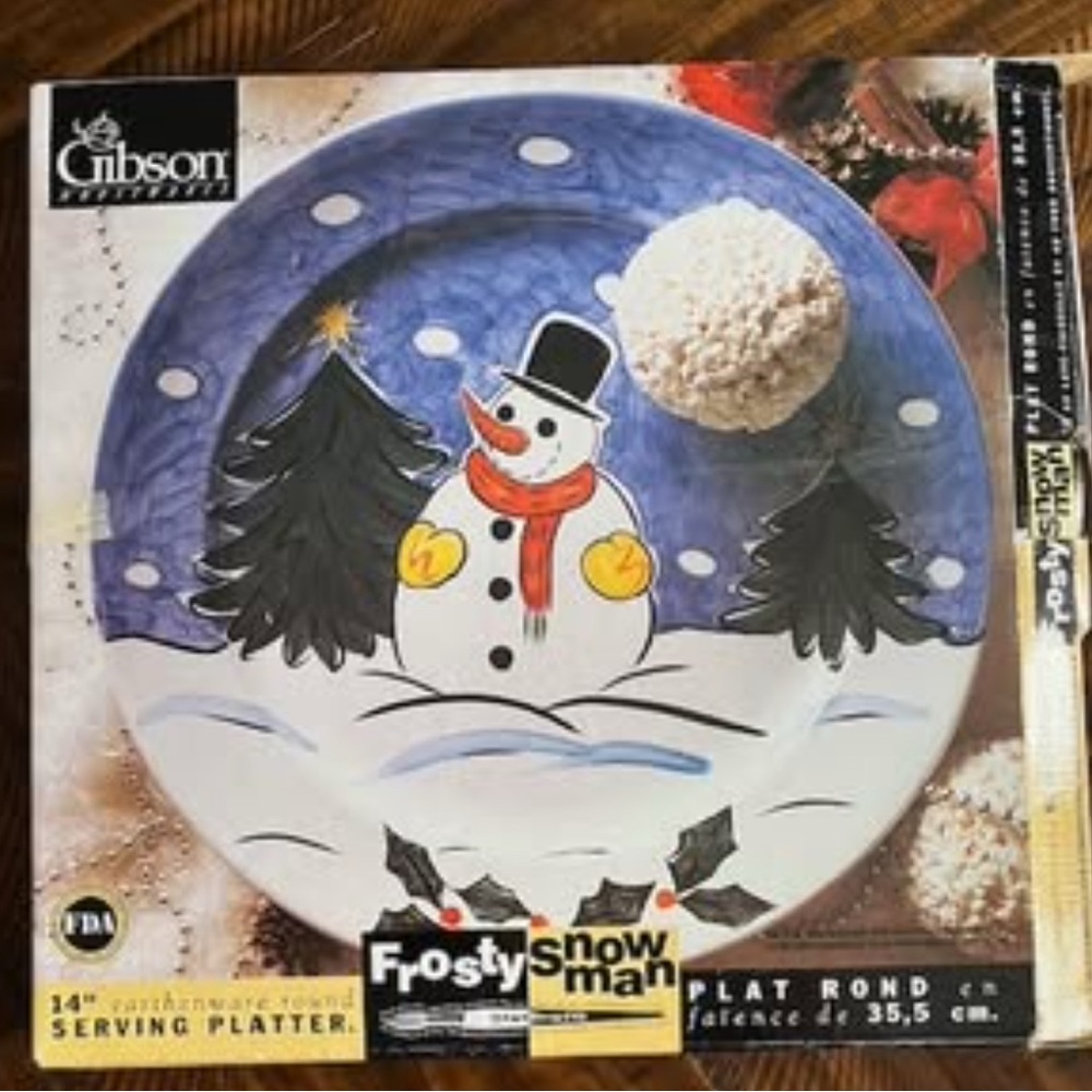 Frosty the Snowman Platter